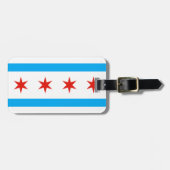 Traditionele Chicago vlag Bagagelabel (Voorkant horizontaal)