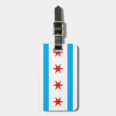 Traditionele Chicago vlag Bagagelabel (Voorkant verticaal)