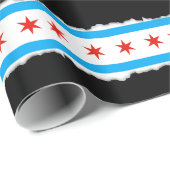 Traditionele Chicago vlag Cadeaupapier (Rol Hoek)