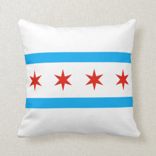 Traditionele Chicago vlag Kussen