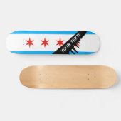 Traditionele Chicago vlag Persoonlijk Skateboard (Horizontaal)