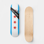 Traditionele Chicago vlag Persoonlijk Skateboard (Voorkant)