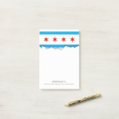 Traditionele Chicago vlag Post-it® Notes (Op bureau)