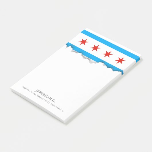 Traditionele Chicago vlag Post-it® Notes (Schuin)
