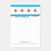 Traditionele Chicago vlag Post-it® Notes (Voorkant)