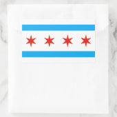 Traditionele Chicago vlag Rechthoekige Sticker (Tas)