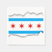Traditionele Chicago vlag Servetten (Voorkant)