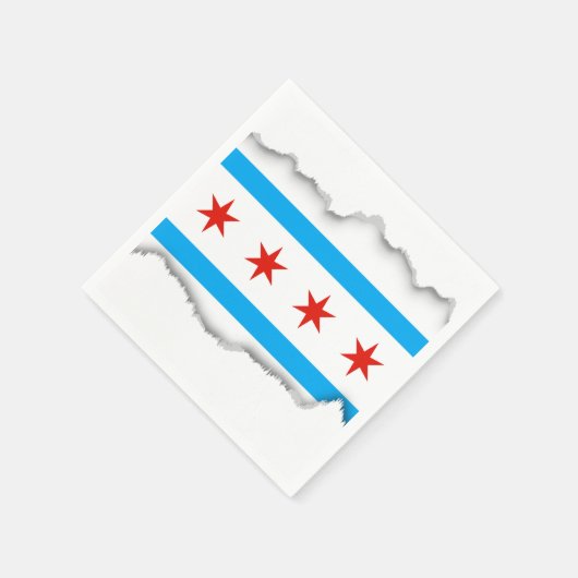 Traditionele Chicago vlag Servetten (Hoek)