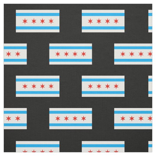 Traditionele Chicago vlag Stof (Swatch)
