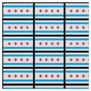 Traditionele Chicago vlag Stof