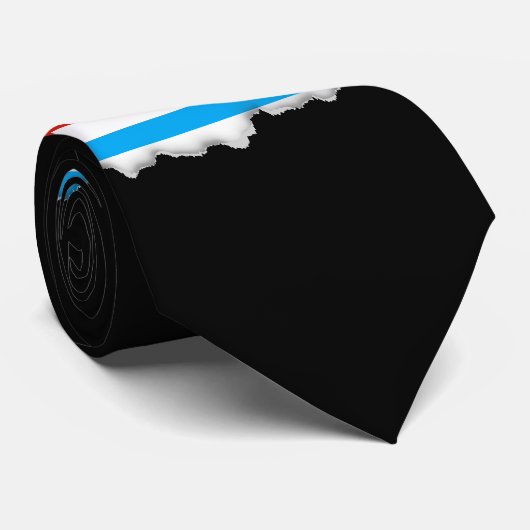 Traditionele Chicago vlag Stropdas (Opgerold)