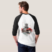 Traditionele Chinese architectuur - Oude pagode T-shirt (Achterkant volledig)