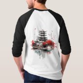 Traditionele Chinese architectuur - Oude pagode T-shirt (Achterkant)