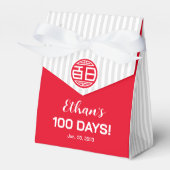 Traditionele Chinese Baby 100 dagen 百 日 Bedankdoosjes (Voorkant Zijde)