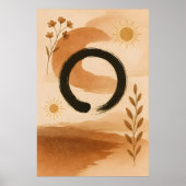 Traditionele Chinese Boho-kunst Poster (Voorkant)