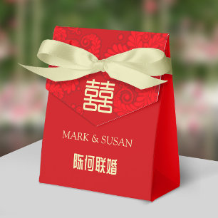 Traditionele Chinese bruiloft dank u gunst box Bedankdoosjes