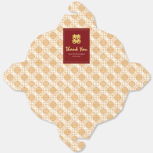 Traditionele Chinese bruiloft peranakan Bedankdoosjes (Ongevouwen)