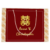 Traditionele Chinese bruiloft peranakan Groot Cadeauzakje (Achterkant)