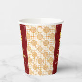 Traditionele Chinese bruiloft peranakan Papieren Bekers (Links)