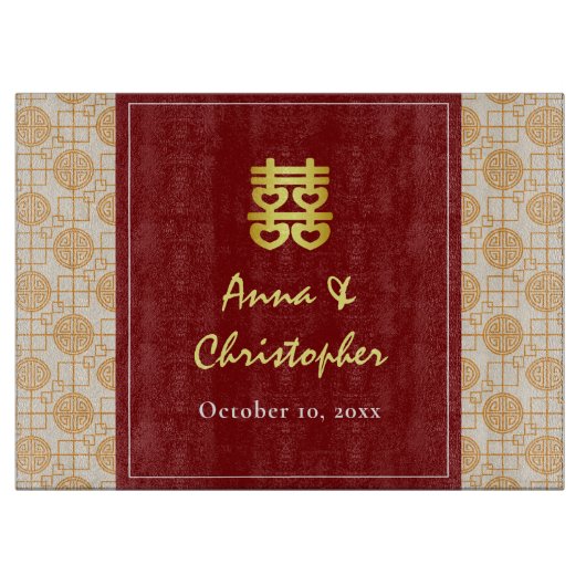 Traditionele Chinese bruiloft peranakan Snijplank (Voorkant)