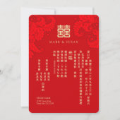 Traditionele Chinese bruiloft uitnodiging in het C (Voorkant)