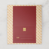 Traditionele Chinese bruiloft veelbelovende perana Plaatskaartje (Buitenkant ongevouwen)