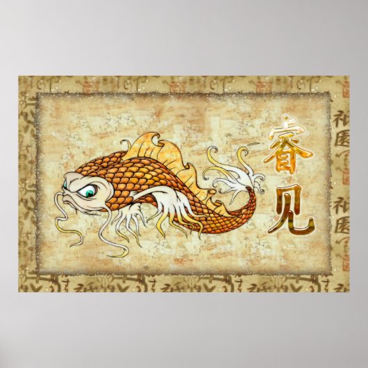 Traditionele Chinese Catfish KENNIS Poster (Voorkant)