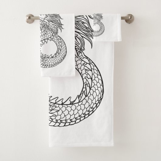 Traditionele Chinese draak Bad Handdoek (Insitu)