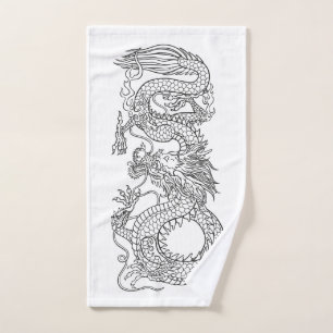 Traditionele Chinese draak Bad Handdoek