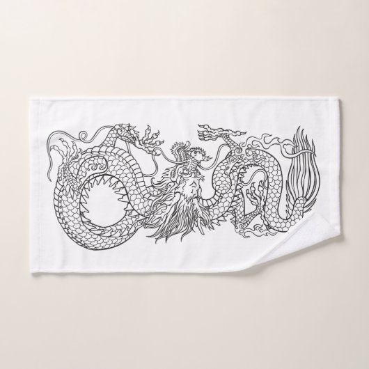 Traditionele Chinese draak Bad Handdoek (Handdoek)