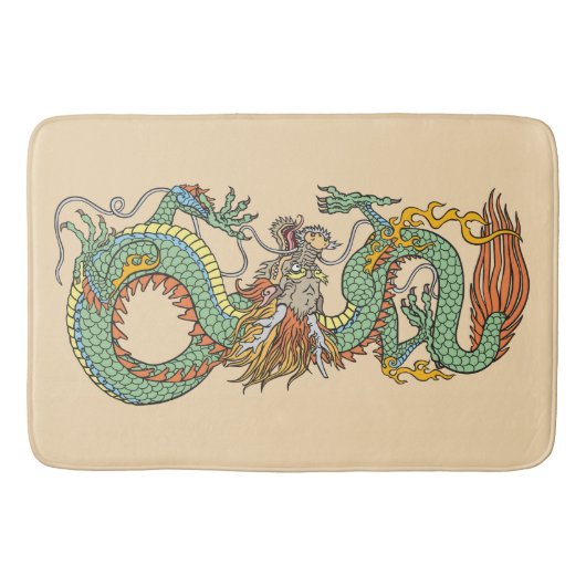 Traditionele Chinese draak Badmat (Voorkant)
