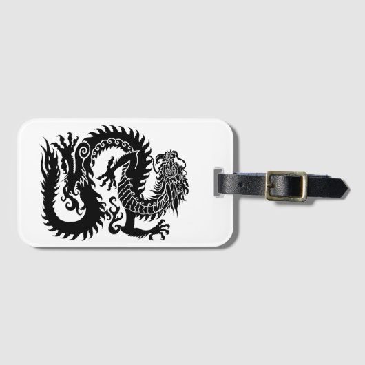 Traditionele Chinese draak Bagagelabel (Voorkant (horizontaal))