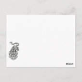 Traditionele Chinese draak Briefkaart (Achterkant)