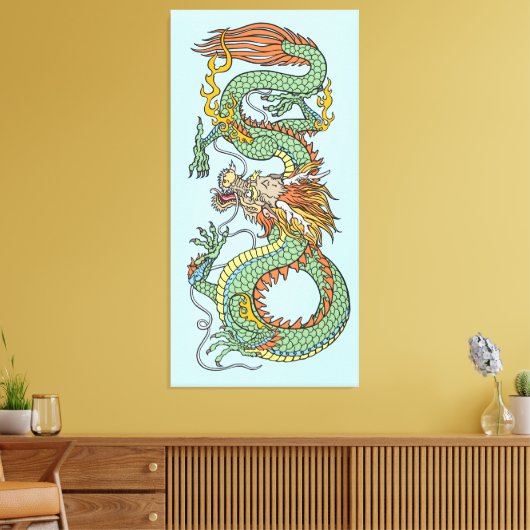 Traditionele Chinese draak Canvas Afdruk (Insitu (Woonkamer))