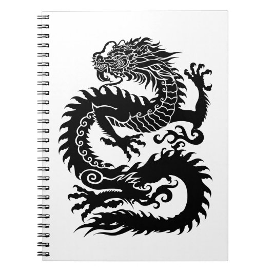 Traditionele Chinese draak Notitieboek (Voorkant)
