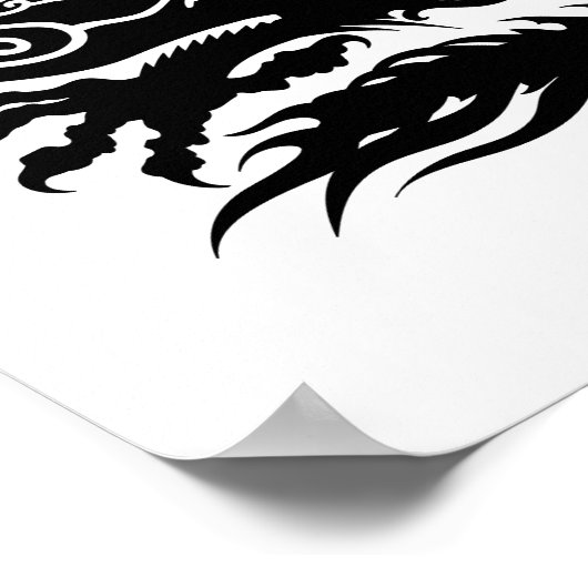 Traditionele Chinese draak Poster (Hoek)