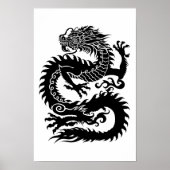 Traditionele Chinese draak Poster (Voorkant)