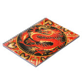 Traditionele Chinese draak rood goud Notitieboek (Linkerzijde)