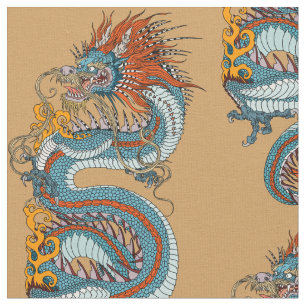 Traditionele Chinese draak Stof