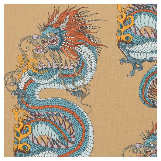 Traditionele Chinese draak Stof (Close Up)