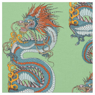 Traditionele Chinese draak Stof