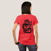 Traditionele Chinese draak T-shirt (Achterkant volledig)
