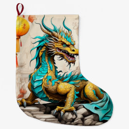 Traditionele Chinese draak voor Chinees Nieuwjaar Grote Kerstsok