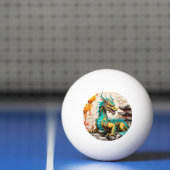 Traditionele Chinese draak voor Chinees Nieuwjaar Pingpongbal (Net)