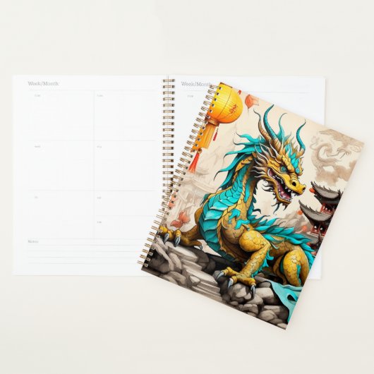 Traditionele Chinese draak voor Chinees Nieuwjaar Planner (Display)
