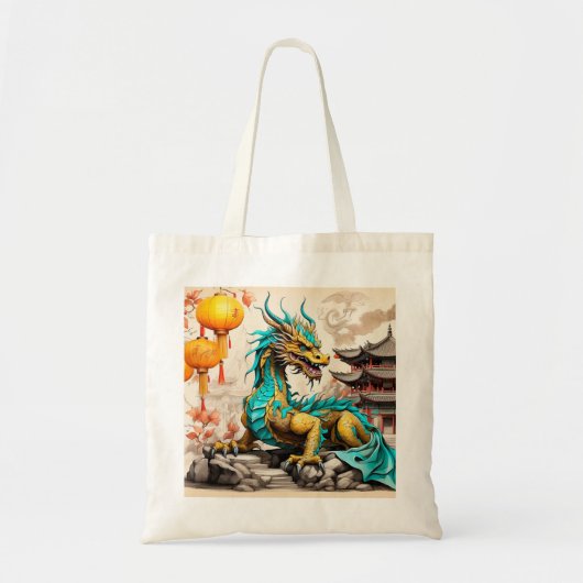 Traditionele Chinese draak voor Chinees Nieuwjaar Tote Bag (Voorkant)