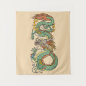 Traditionele Chinese draak Wandkleed (Voorkant)