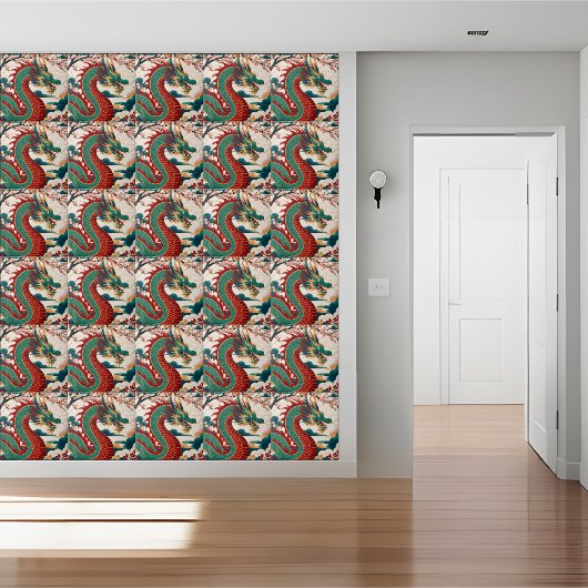 Traditionele Chinese Dragon Chinoiserie Tegel Tegeltje