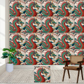 Traditionele Chinese Dragon Chinoiserie Tegel Tegeltje