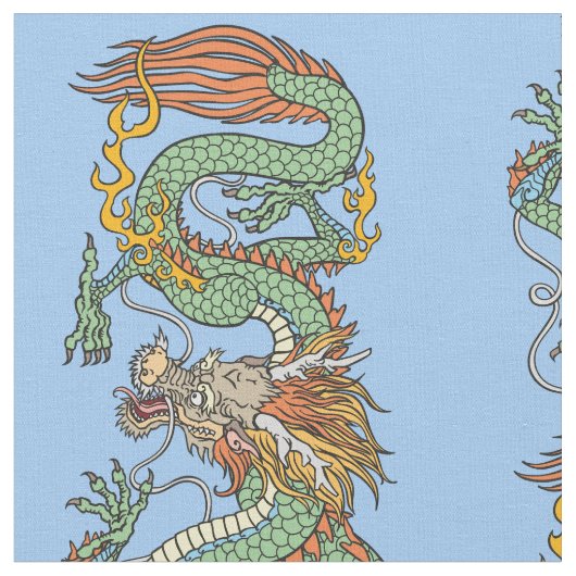 Traditionele Chinese dragon Fabric Stof (Close Up)